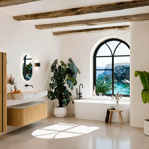 MONDIAZ THOR-DLUX 130cm meuble de salle de bains arrondi gauche + droite couleur Chêne avec 1 tiroir et 2 portes. Vasque suspendue CLOUD Droite sans trou de robinet couleur Frappe. SW1463693