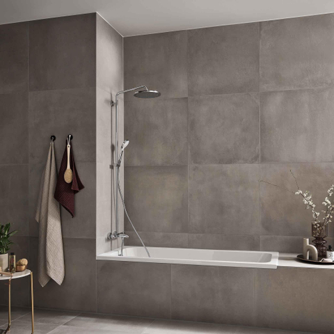 Hansgrohe Croma select s Showerpipe - 280 - 1jet - met bad - thermostaat - hoogglans chroom SW73191