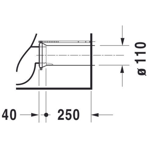 Duravit Starck 3 Duoblokpot - diepspoel PK Big - zonder reservoir - 42x74cm - wit 0290473