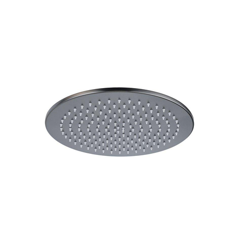 Fortifura Calvi Regendoucheset - thermostatisch - 30cm hoofddouche - gladde slang - ronde handdouche - draaibare baduitloop - Geborsteld Gunmetal PVD SW1592484
