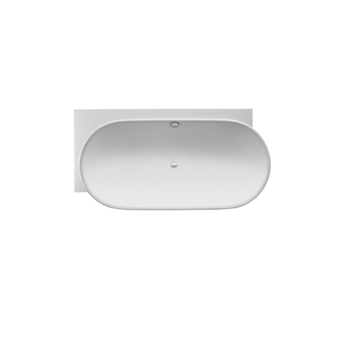 Duravit Luv Bad ovaal - 185x95cm hoek links - met paneel - mat wit SW228001