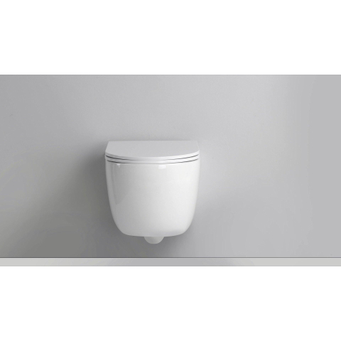 QeramiQ Dely Abattant WC - fermeture douce - démontage rapide - mince - blanc mat SW1000766
