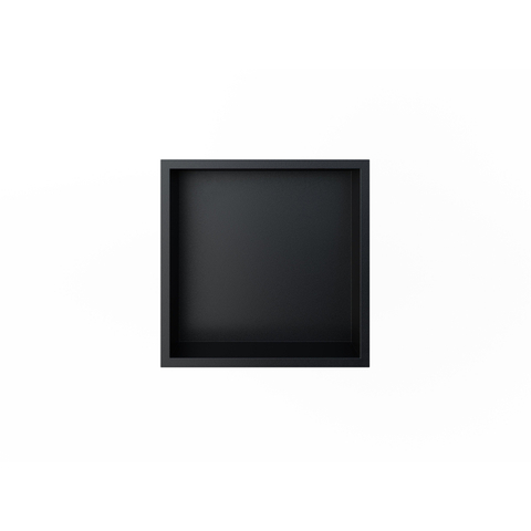 Looox Storage Collection Inbouwnis - 30x30x7cm - flens - mat zwart SW1247904