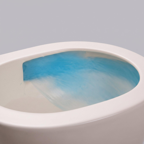 QeramiQ Dely Swirl Wandclosetset - 36.5x53cm - diepspoel - rimless - softclose zitting - linnen SW1590131