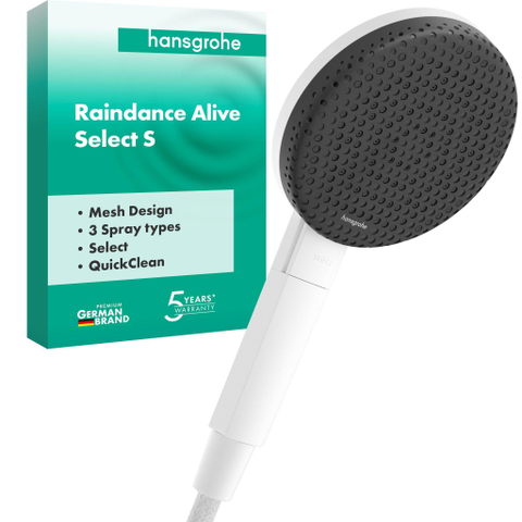 Hansgrohe Raindance alive Handdouche 125 - 3jet - mat wit SW1388288
