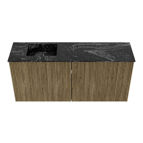 Mondiaz JOYA-DLUX 90cm toiletmeubel - kleur Dusk - Wastafel FAYE positie Links Zonder kraangat kleur Lava. SW1423261
