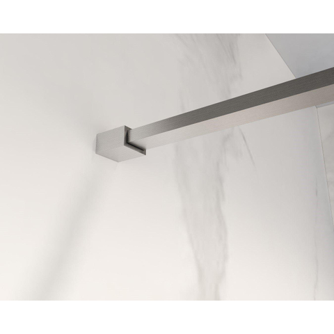 Fortifura Galeria Douche à l'italienne - 30x200cm - verre clair - Inox brossé SW876723