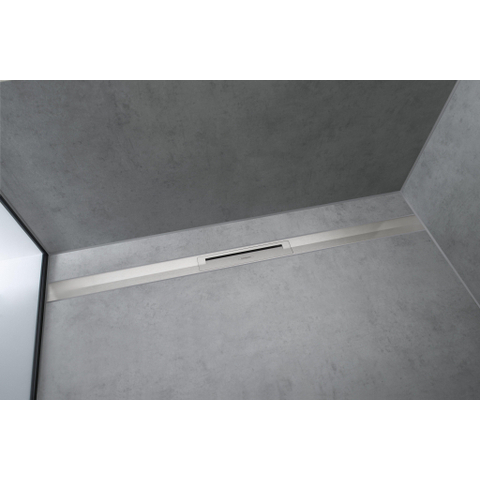 Hansgrohe RainDrain Flex Afbouwset - 160cm - inkortbaar - brushed stainless steel SW1590471