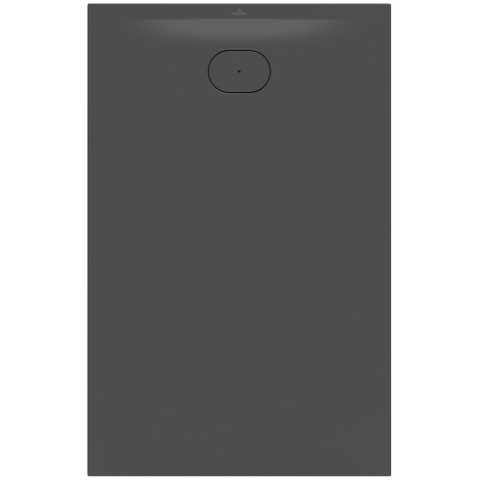 Villeroy & Boch Ecora douchebak - 140x90x3.5cm - afvoer korte zijde - anthracite (antraciet) SW1558901