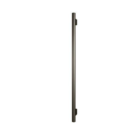 Hotbath &MORE Handdoekradiator - 5x115cm - rond - met geintergreerde schakelaar - verticaal - geborsteld nikkel (RVS) SW1245717