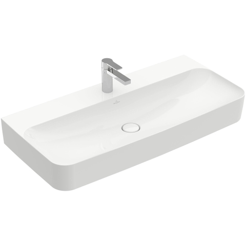 Villeroy & Boch Finion Lavabo - 1000 x 470 x 165 mm - White Alpin CeramicPlus - avec trop-plein dissimulé SW106496