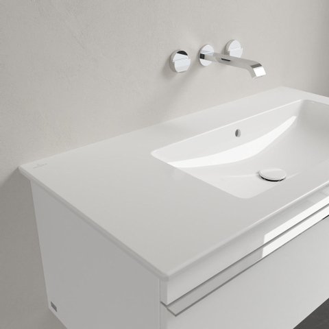 Villeroy & Boch venticello meubelwastafel - 1000x500mm - met kraangat - met overloop - White Alpine (glans wit) 1025136