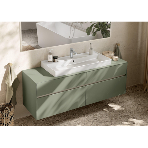 Villeroy & Boch Collaro Wastafelonderkast - 160x54.8x50cm - Soft Green SW1179078