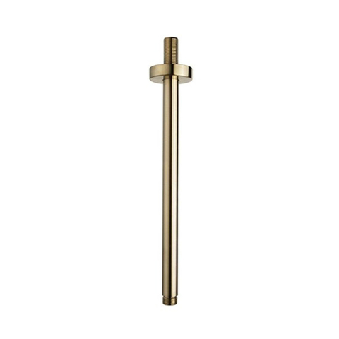 Wiesbaden Unimatch Douchearm - met plafondbevestiging - 30cm - PVD - geborsteld messing (goud) SW373434