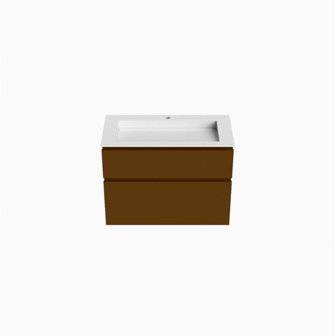 Mondiaz XABI Badkamermeubelset - 90x60x45cm - 2 lades - wastafel AVON talc - midden - 1 kraangat - Rust SHOWROOMMODEL SHOW26798
