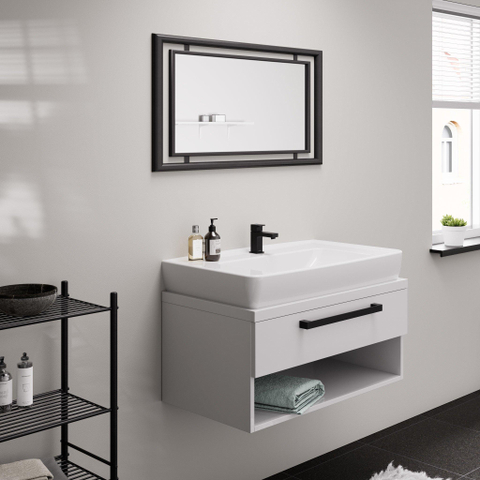 Hansgrohe Vernis Shape 1-gats toiletkraan - 70 zonder waste - voor koud water - voorsprong 9.2cm - mat zwart SW651662