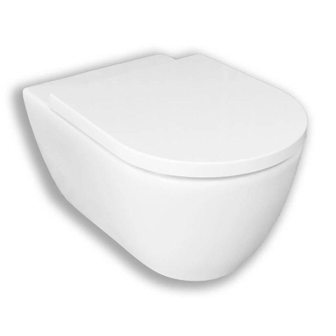 Royal Plaza Belbo WC suspendu sans bride 35cm avec abattant frein de chute et déclipsable blanc mat SW207013