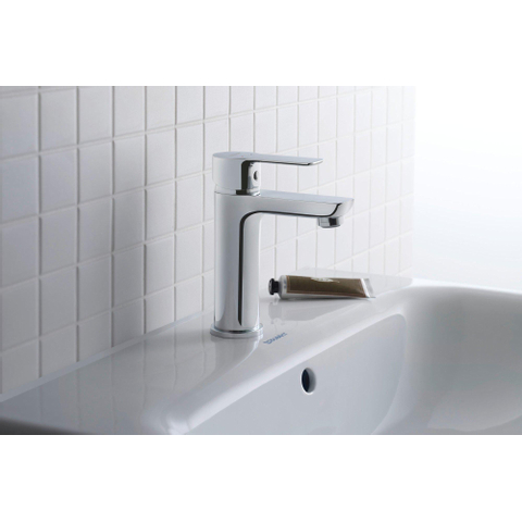 Duravit A.1 1 greeps wastafelmengkraan - 149x43x167mm - hoogglans chroom SW420699