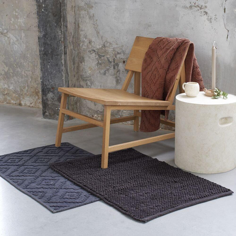 Sealskin Aztec Badmat 60x90 cm Katoen Donkergrijs SW699477