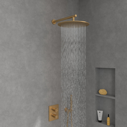 Villeroy & Boch Universal Showers regendouche - 35cm rond - Brushed Gold (goud) SW974344