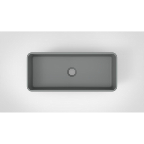 Arcqua Case waskom rechthoek 60x26cm mat grijs SW767316