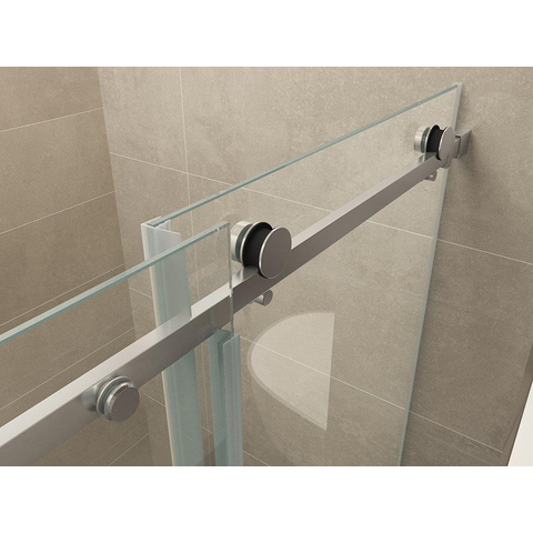 Wiesbaden Slide Nis schuifdeur - 170x200cm - 8mm - nano helder glas - chroom SW295943