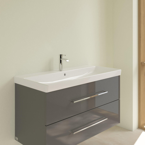 Villeroy & Boch Avento meubelwastafel - 100x47cm - 1 kraangat - met overloop - White Alpine (glans wit) SW59848