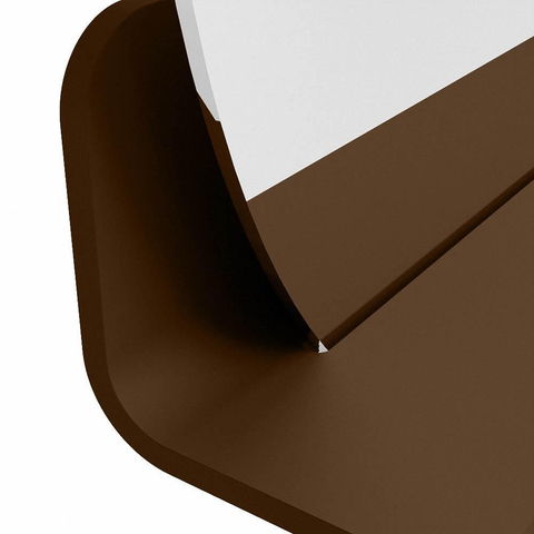 Mondiaz SPOT miroir – Ø 60 cm – avec tablette – Rust (brun) SW1235601