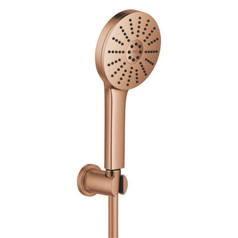 Grohe Vitalio Joy Badset - 175cm handdouche - 3 straalsoorten - thermostaatkraan - warm sunset (koper) SW1576523