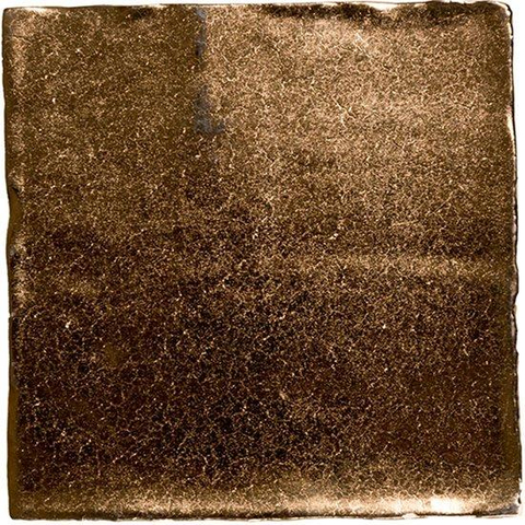 Vtwonen Villa wandtegel - 13x13cm - 8mm - vierkant - friese witjes - glans dark gold (goud) SW360041