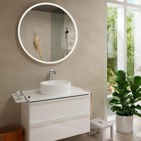 Hansgrohe Tecturis s Eengreeps wastafelkraan - 240 Fine - coolstart - voor waskommen - met afvoerplug - hoogglans chroom SW918721