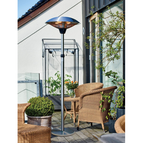 Eurom Chauffage de terrasse PD2101 XXL Chauffage de patio 2100 watt 160-225 cm inox SW877012