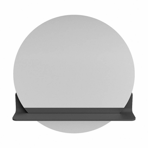 Mondiaz SPOT miroir – Ø 60 cm – avec tablette – Dark grey (gris) SW1235514