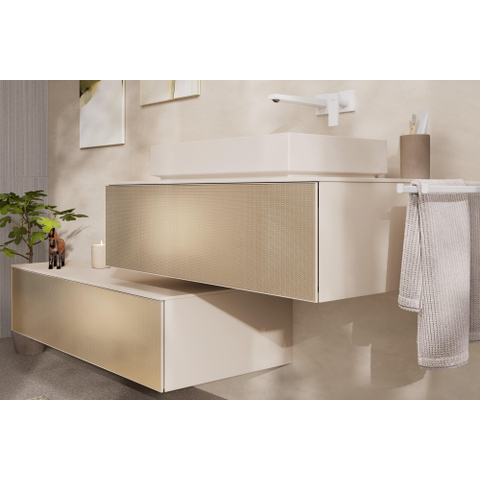 Hansgrohe Metropol afbouwdeel wastafelkraan - voorsprong 22.5cm - met waste - mat wit SW358671