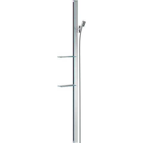 Hansgrohe Unica E - glijstang - met isiflex B - doucheslang - 160cm en casetta E zeepschaal - 150cm - hoogglans chroom SW157214