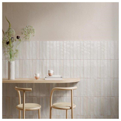 SAMPLE Ceralto Pavero Urban Carreau mural 6x24cm 10mm grès cérame Bianco SW914200