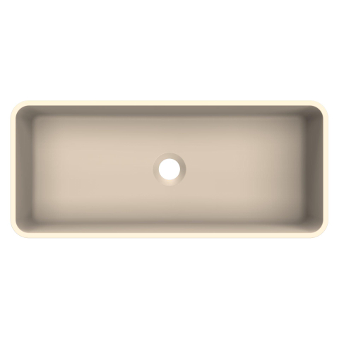 Arcqua Case waskom - rechthoek - 60x26cm - mat zand SW1209064