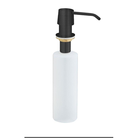 Xellanz distributeur de savon encastré bouteille plastique 250ml noir mat SW411680
