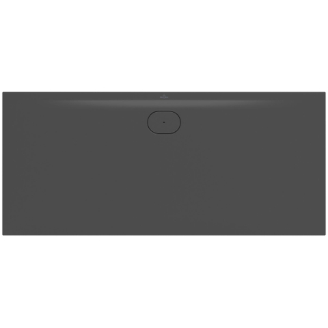 Villeroy & Boch Ecora douchebak - 180x80x3.5cm - afvoer lange zijde - anthracite (antraciet) SW1558915