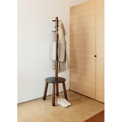 Umbra Pillar handdoekrek 50x50x165cm Rubberhout Zwart walnoot SHOWROOMMODEL SHOW25600