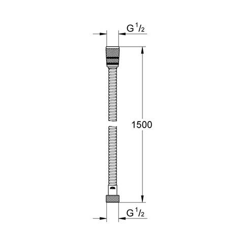 Grohe Vitalioflex Flexible de douche - métal longlife - twistfree - 150cm - chrome SW878358