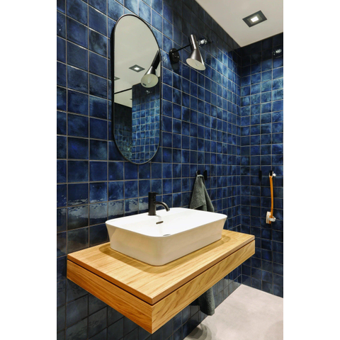 The Mosaic Factory Kasba mosaïque - 30x30cm - 6.5mm - carré - indigo brillant (bleu) SW798756