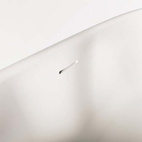 Zeza Element Vrijstaand Bad - 145x71x60cm - solid surface - mat crème (beige) SW1440424