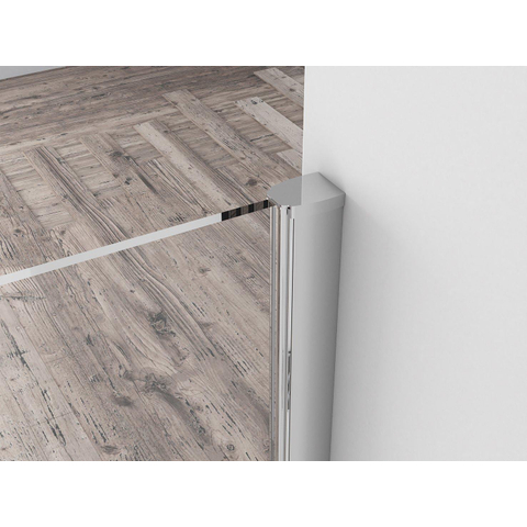 Wiesbaden Comfort Inloopdouche - 90x200cm - 10mm - nano helder glas - chroom SW10410