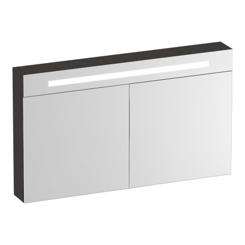 BRAUER Promise Deluxe armoire de toilette – 119 x 70 x 15 cm – LED directe en haut – Timber Anthracite SW1203662