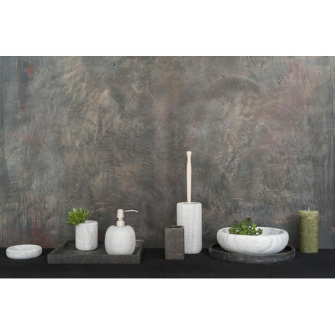 Aquanova Hammam Plateau Rond Gris Foncé SW485436