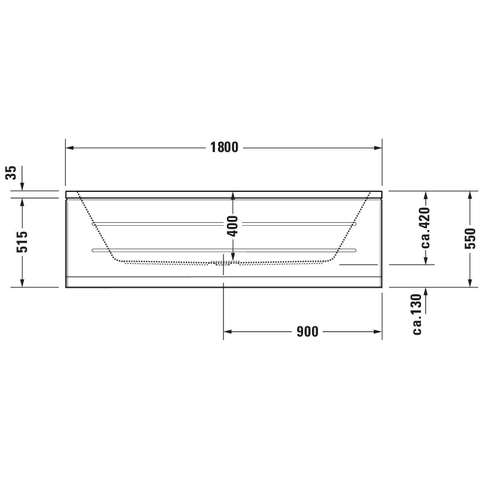 Duravit D Code baignoire duo rectangulaire 180x80x40cm blanc 0297516