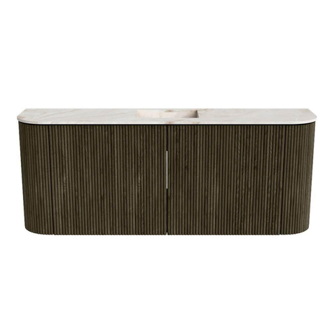 Mondiaz JOYA-DLUX 103.2cm toiletmeubel - ronding links en rechts kleur Shadow - Wastafel FAYE positie Midden 1 kraangat kleur Frappe. SW1422727