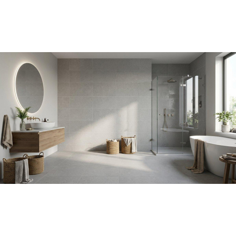 ÉCHANTILLON Terravito Cosano carreau mural et de sol - 30x60cm - rectifié - aspect pierre naturelle - Street mat (gris) SW1131014