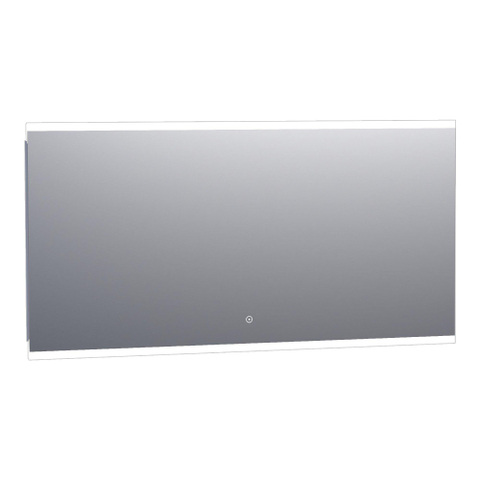 BRAUER Jasper miroir – 140 x 70 cm – LED directe en haut – à intensité variable, commande tactile – Aluminium SW278185